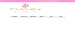 Desktop Screenshot of internationalsilk.com