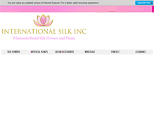 Tablet Screenshot of internationalsilk.com